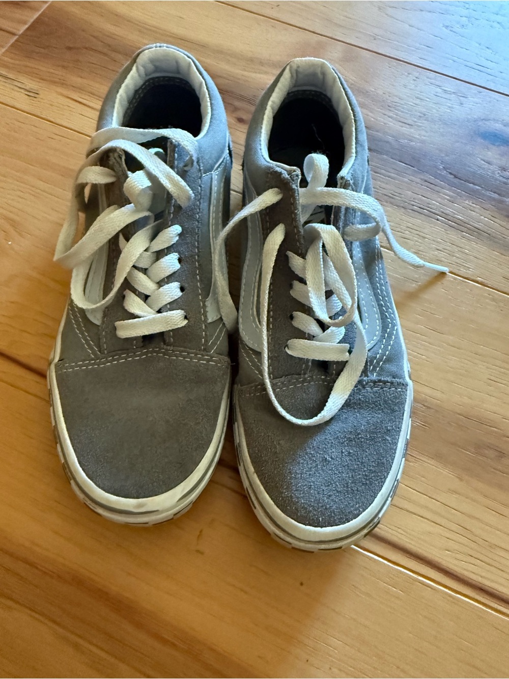 Vans Kids Gray Suede Lace-Up Sneakers